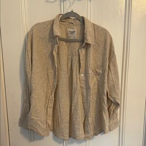 Linen button down